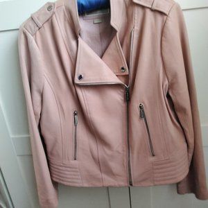Michael Kors Leather Moto Jacket